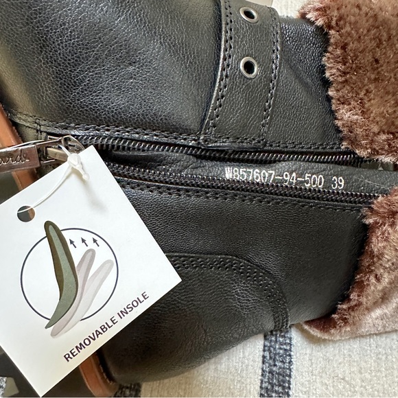 REGARDE LE CIEL NIKA-18 Furry Cuff Winter Booties - Picture 10 of 12